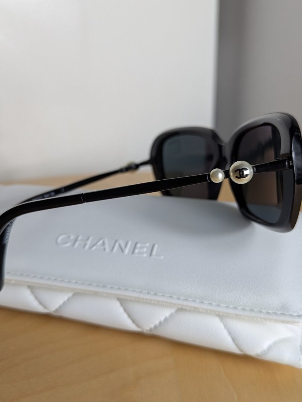CHANEL 5427-H Black/Pearl Sunglasses